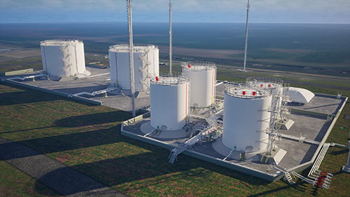 Резервуарный парк. Вид 2